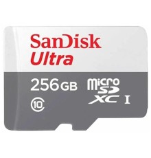 Micro SecureDigital 256GB SanDisk Ultra microSDXC class 10 UHS-1 (SDSQUNR-256G-GN3MN)