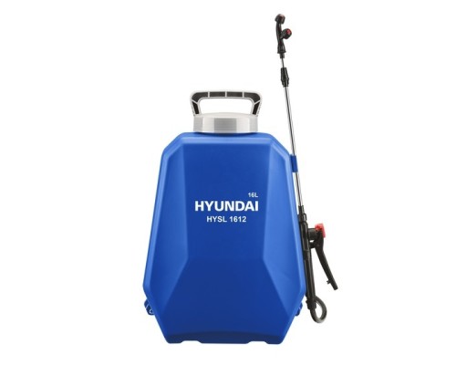 [Опрыскиватели] Опрыскиватель Hyundai HYSL 1612, аккумуляторный, ранцевый, 16л, голубой/серый