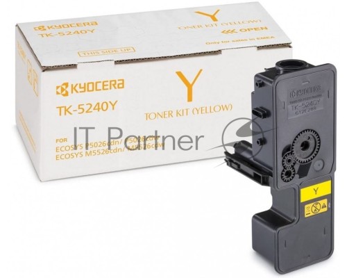Картридж лазерный Kyocera TK-5240Y (1T02R7ANL0) желтый для P5026cdn/cdw, M5526cdn/cdw 3000 стр.