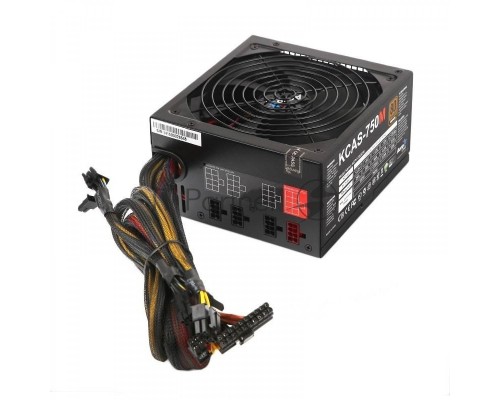 Блок питания Aerocool KCAS-750GM RGB (ATX 2.3, 750W, Active PFC, 140mm fan, Cable Management, 80 PLUS GOLD) Box