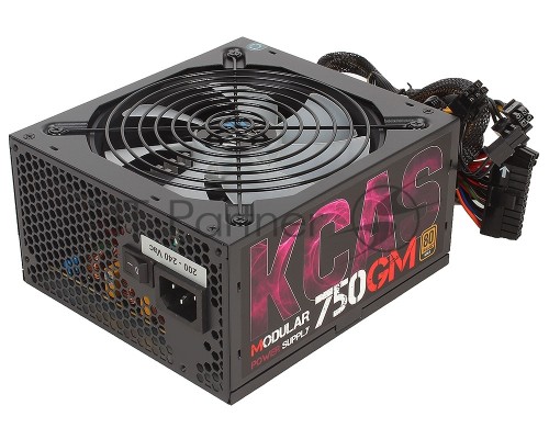 Блок питания Aerocool KCAS-750GM RGB (ATX 2.3, 750W, Active PFC, 140mm fan, Cable Management, 80 PLUS GOLD) Box