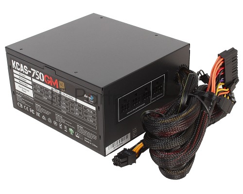 Блок питания Aerocool KCAS-750GM RGB (ATX 2.3, 750W, Active PFC, 140mm fan, Cable Management, 80 PLUS GOLD) Box