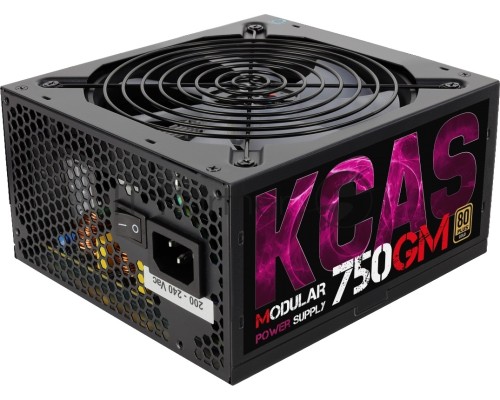 Блок питания Aerocool KCAS-750GM RGB (ATX 2.3, 750W, Active PFC, 140mm fan, Cable Management, 80 PLUS GOLD) Box