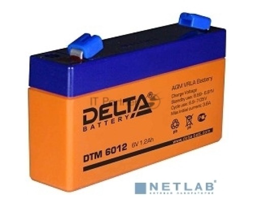 Батарея Delta DTM 6012 (1.2 А\ч, 6В) свинцово- кислотный аккумулятор  
