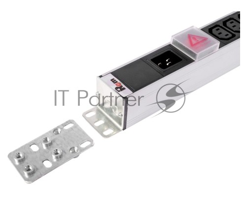 Вертикальный блок розеток ЦМО Rem-16 с выкл., 14 IEC 60320 C13, 10 C19, вход C20 16A, алюм., 33-38U (R-16-14C13-10C19-V-1420)