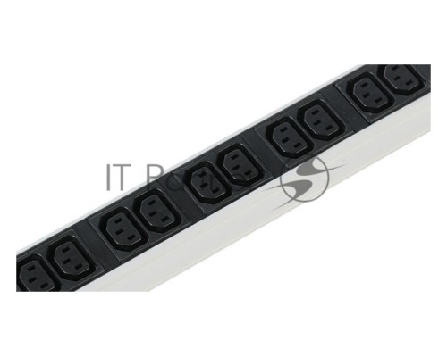 Вертикальный блок розеток ЦМО Rem-16 с выкл., 14 IEC 60320 C13, 10 C19, вход C20 16A, алюм., 33-38U (R-16-14C13-10C19-V-1420)