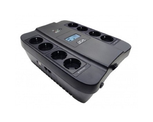 [ИБП] PowerCom Spider SPD-550U LCD ИБП {Line-Interactive, 550VA / 330W, 8xEURO: 4 с резервным питанием, 4 с фильтрацией, USB} (1138685)