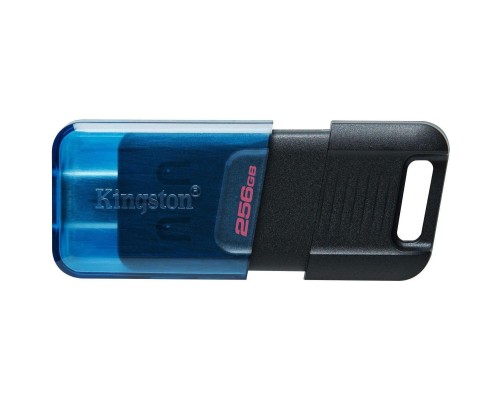 [Носитель информации] Kingston USB Drive 256GB DataTraveler 80 M DT80M (Type-C) USB3.2, черный [DT80M/256GB]