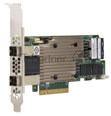 Контроллер MegaRAID 9480-8I8e SGL (05-50031-00), PCIe 3.1 x8 LP, SAS/SATA/NVMe, RAID 0,1,5,6,10,50,60, 16port(2 * int SFF8643 + 2 * ext SFF8644), 4GB Cache, 3516ROC