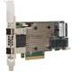 Контроллер MegaRAID 9480-8I8e SGL (05-50031-00), PCIe 3.1 x8 LP, SAS/SATA/NVMe, RAID 0,1,5,6,10,50,60, 16port(2 * int SFF8643 + 2 * ext SFF8644), 4GB Cache, 3516ROC