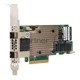 Контроллер MegaRAID 9480-8I8e SGL (05-50031-00), PCIe 3.1 x8 LP, SAS/SATA/NVMe, RAID 0,1,5,6,10,50,60, 16port(2 * int SFF8643 + 2 * ext SFF8644), 4GB Cache, 3516ROC