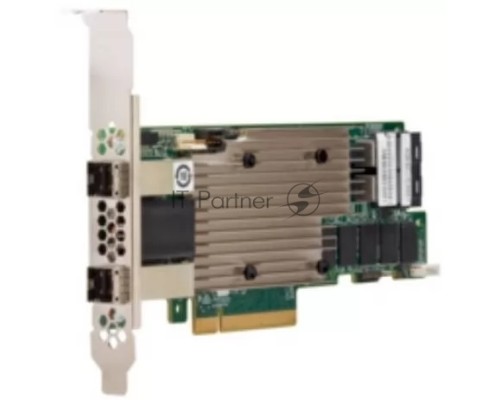 Контроллер MegaRAID 9480-8I8e SGL (05-50031-00), PCIe 3.1 x8 LP, SAS/SATA/NVMe, RAID 0,1,5,6,10,50,60, 16port(2 * int SFF8643 + 2 * ext SFF8644), 4GB Cache, 3516ROC