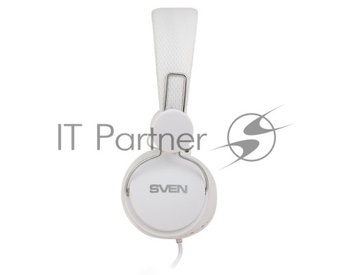 Наушники SVEN AP-321M, белый (микрофон,1,2 м)