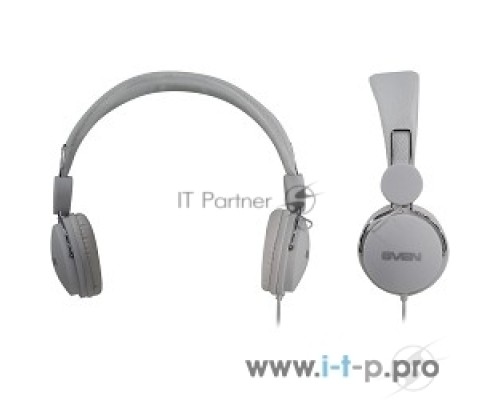 Наушники SVEN AP-321M, белый (микрофон,1,2 м)