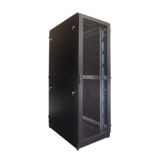 ЦМО Шкаф серверный напольный 42U (800 х 1000) двойные перфорированные двери 2 шт., цвет черный ШТК-М-42.8.10-88АА-9005