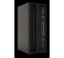 ЦМО Шкаф серверный ПРОФ напольный 42U (800 х 1000) двери двойные перф. 2 шт., черный, в сборе ШТК-СП-42.8.10-88АА-9005