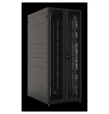 ЦМО Шкаф серверный ПРОФ напольный 42U (800 х 1000) двери двойные перф. 2 шт., черный, в сборе ШТК-СП-42.8.10-88АА-9005