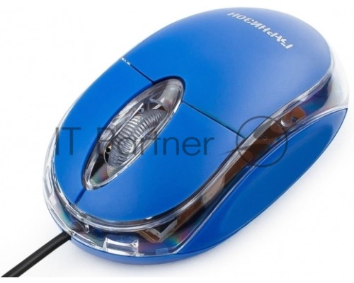 Мышь Гарнизон GM-100B, USB, чип- Х, синий, 1000 DPI, 2кн.+колесо-кнопка