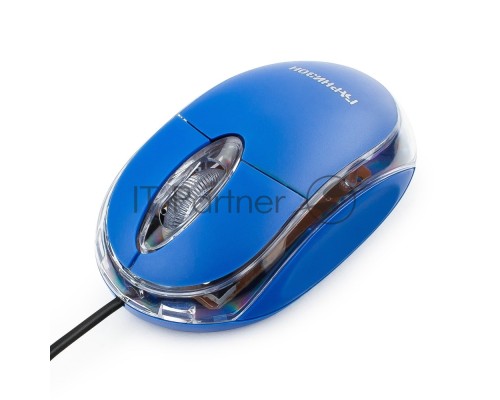 Мышь Гарнизон GM-100B, USB, чип- Х, синий, 1000 DPI, 2кн.+колесо-кнопка
