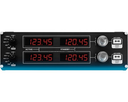 Контроллер игровой Logitech G Saitek Pro Flight Radio Panel (радиопанель для авиасимуляторов)