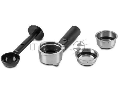 Кофеварка рожковая Vitek VT-1525 BK черный, исп. кофе - молотый, 1 л, 1470 вт, 15 Бар