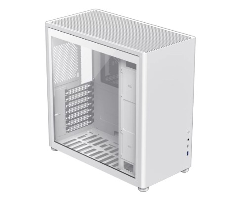 [Корпуса] GameMax Корпус Spark Pro Full White без БП (Midi Tower, ATX, Белый., USB3.0+Type C, Зак. стекло)