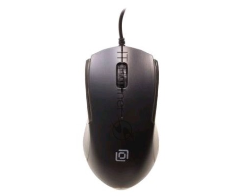 Мышь проводная Oklick 245M черный, 1000 dpi, USB, кнопки - 3