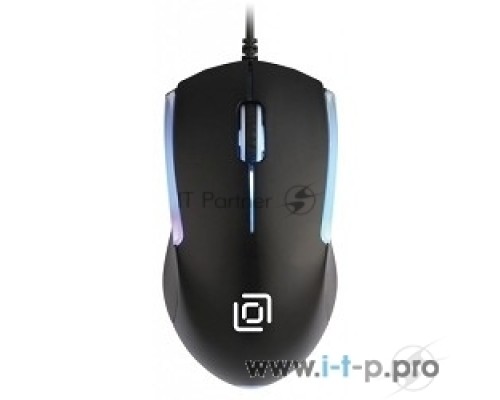 Мышь проводная Oklick 245M черный, 1000 dpi, USB, кнопки - 3
