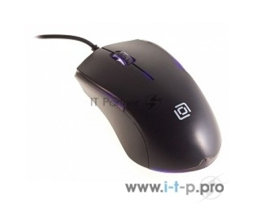 Мышь проводная Oklick 245M черный, 1000 dpi, USB, кнопки - 3