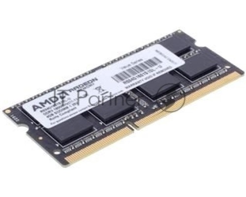 Оперативная память 4GB AMD Radeon™ DDR3L 1600 SO DIMM R5 Entertainment Series Black R534G1601S1SL-U Non-ECC, CL11, 1.35V, Retail