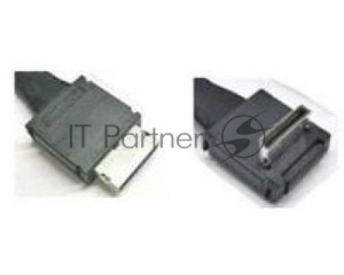 Кабель AXXCBL800CVCR 800 mm long, spare cable kit (1 cable included), straight OCuLink SFF-8611 connector to right angle OCuLink SFF-8611 connector