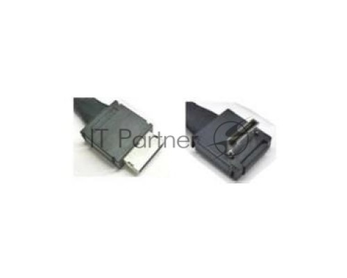 Кабель AXXCBL800CVCR 800 mm long, spare cable kit (1 cable included), straight OCuLink SFF-8611 connector to right angle OCuLink SFF-8611 connector