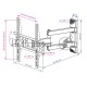 Кронштейн для телевизора Kromax PIXIS-XS черный 22