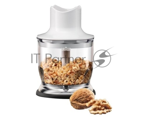Блендер погружной Braun MQ 3035 WH Sauce 700Вт белый/синий