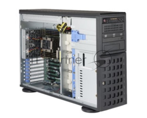 Платформа SuperMicro 7049P-TRT - 4U/Tower - 8x SATA - Dual 10-Gigabit Ethernet - 16x DDR4 - 1280W Redundant
