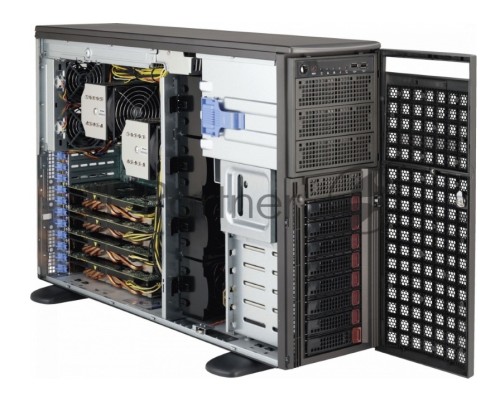Платформа SuperMicro 7049GP-TRT - 4U/Tower GPU Server - 8x SATA - Dual 10-Gigabit Ethernet - 2200W Redundant