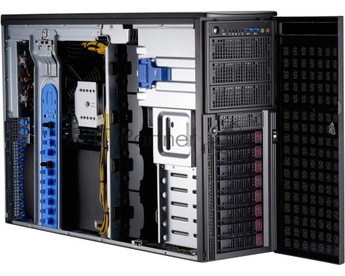Платформа SuperMicro 7049GP-TRT - 4U/Tower GPU Server - 8x SATA - Dual 10-Gigabit Ethernet - 2200W Redundant