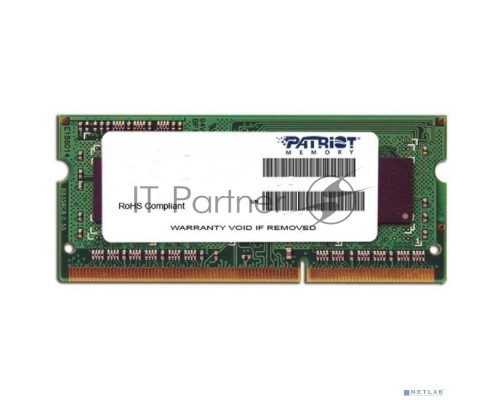 Оперативная память Patriot SO-DIMM DDR4 4GB PC19200 PSD44G240081S Patriot Оперативная память Patriot SO-DIMM DDR4 4GB PC19200 PSD44G240081S Patriot