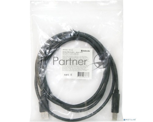 Кабель USB Defender USB04-10 USB2.0 AM-BM, 3.0м (83764)