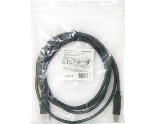 Кабель USB Defender USB04-10 USB2.0 AM-BM, 3.0м (83764)