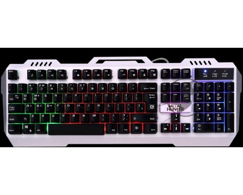 Клавиатура Defender Metal Hunter GK-140L RU [45140] {Проводная игровая клавиатура, RGB подсветка,19 Anti-Ghost}