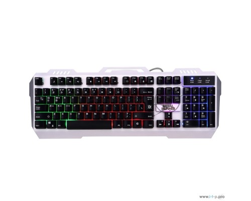 Клавиатура Defender Metal Hunter GK-140L RU [45140] {Проводная игровая клавиатура, RGB подсветка,19 Anti-Ghost}