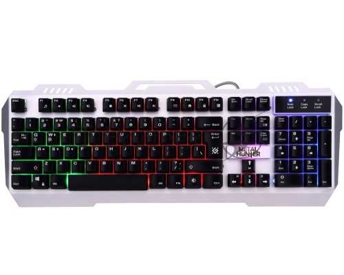 Клавиатура Defender Metal Hunter GK-140L RU [45140] {Проводная игровая клавиатура, RGB подсветка,19 Anti-Ghost}