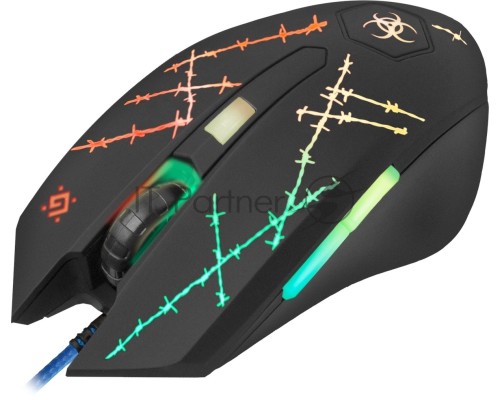 Мышь Defender Forced GM-020L [52020] {Проводная игровая мышь, оптика,6кнопок,800-3200dpi}