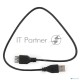 Кабель Гарнизон Кабель удлинитель USB 2.0, AM/AF, 1м, пакет (GCC-USB2-AMAF-1M)