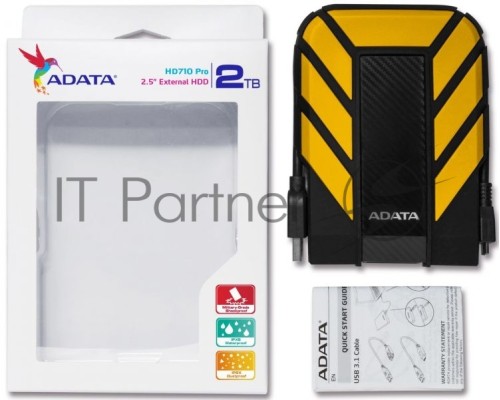 Внешний жесткий диск AData USB 3.0 2Tb AHD710-2TU3-CYL DashDrive Durable 2.5