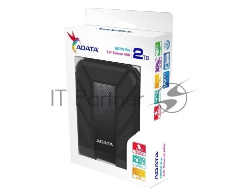 Внешний жесткий диск AData USB 3.0 2Tb AHD710-2TU3-CBK DashDrive Durable 2.5
