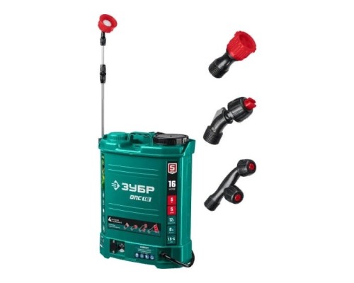 [Бензоинструмент] ОПС-16 аккумуляторный опрыскиватель ЗУБР, 16 л, 12 В, 8 Ач