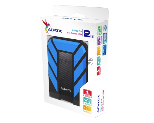 Внешний жесткий диск AData USB 3.0 2Tb AHD710-2TU3-CBL HD710 DashDrive Durable 2.5