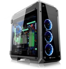 Корпус View 71 TG (840574) CA-1I7-00F1WN-00 /Black/Win/SPCC/Tempered Glass*4/Color Box/Riing 140mm Blue Fan*2